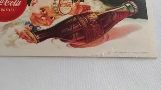 Set of 4 Vintage Coca - Cola Ink Blotters 1951,  1953,  1956,  1957 8
