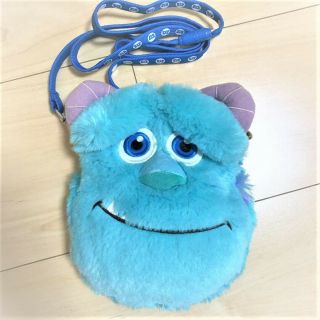 Tokyo Disney Resort Sally Monsters Inc Plush Pass Case Coin Holder Bag F/s