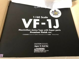 Arcadia Macross 1/60 Scale Vf - 1j Maximillian Jenius Custom Premium Finish Ver.