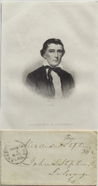 Alexander Stephens Confederate Vice President America Civil War Autograph.