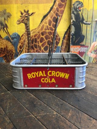 Royal Crown 12 Pack Stadium Carrier Crate Sign Coca Cola 7up Pepsi Orange Crush