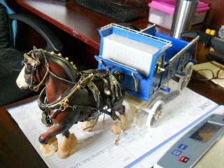 Classic Breyer Horse 2405 Delivery Wagon Clydesdale Team,  Withbox