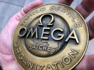 Vintage Omega Wristwatch Sign Dealer 