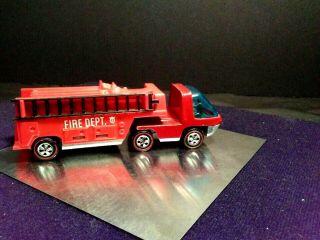Hotwheels redline Rare ENAMEL RED HeavyWeights Fire Engine truck 3