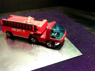 Hotwheels redline Rare ENAMEL RED HeavyWeights Fire Engine truck 6