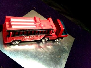 Hotwheels redline Rare ENAMEL RED HeavyWeights Fire Engine truck 8