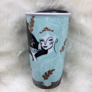 Starbucks Tumbler Siren Mermaid Ceramic Thermos Travel Mug Limited Edition