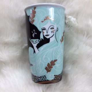 Starbucks Tumbler Siren Mermaid Ceramic Thermos Travel Mug Limited Edition 3