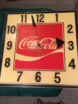 Vintage Coca Cola Lighted Wall Clock