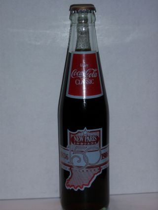 10 Oz Coca Cola Commemorative Bottle - 1987 Paris Indiana Sesquicentennial