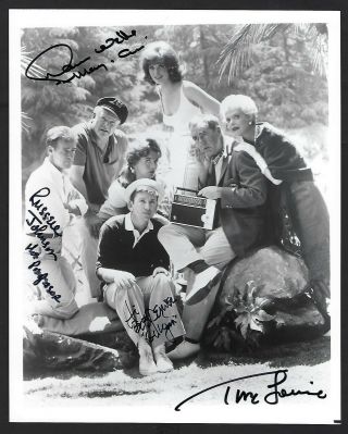 Gilligans Island Signed 8x10 Photograph Wells,  Johnson,  Denver & Louise