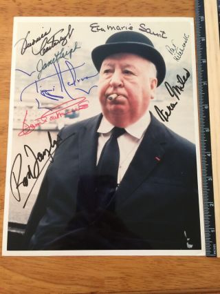 Hitchcock Movie - 8 Autographs - Collectors Must Have