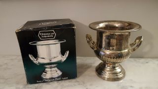 Vintage Silverplate Champagne Ice Bucket Trophy Cup Style By Elegance In Silver