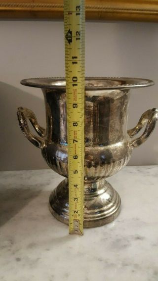 Vintage Silverplate Champagne Ice Bucket Trophy Cup Style by Elegance In Silver 2
