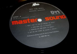 Michael Jackson Off The Wall 1979 Japan Audiophile Master Sound Dm Lp