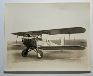 1930 Aviation Photograph Spartan C3 - 225 Biplane Skelly Oil Tulsa 8x10