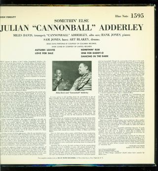 Cannonball Adderley on Blue Note 1595 2