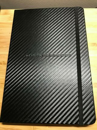 Porsche Pad Notebook Book Diary - Carbon Fiber Look