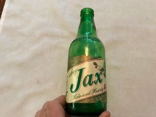 Jax Ale Vintage Paper Label Beer Bottle,  Jacksonville,  Florida
