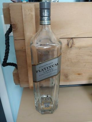 Johnnie Walker Platinum 18 Rare 1.  75l Bottle (big Bottle)