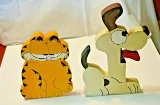 Garfield And Odie Wood Cut Outs Wood Folk Art Wall Hangings
