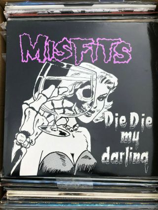 The Misfits - Die Die My Darling White Vinyl Pressing Only 500 Copies
