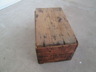 Antique Mason Jar Caps & Rubbers Wooden Box.  Boyd ' s Porcelain Lined 2