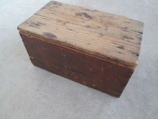 Antique Mason Jar Caps & Rubbers Wooden Box.  Boyd ' s Porcelain Lined 3