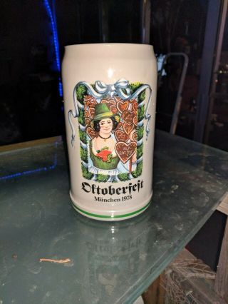 Oktoberfest 1978 Year Rastal Beer Stein Mug Munich Germany Octoberfest 1st Adt