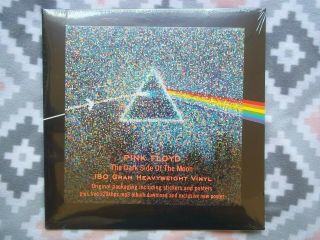 Pink Floyd Dark Side Of The Moon 2011 180g Lp With Posters/stickers