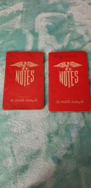 2 - 1943 Soldiers Pocket Notebook Compliments Of Coca Cola Co