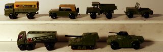 Dte 7 Lesney Matchbox Superfast Military Army Models 1,  18,  28,  38,  63,  70,  & 73