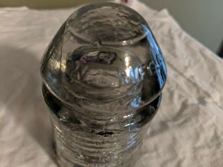 - W.  E.  MFG.  CO.  PATENT DEC 19 1871 W.  U.  Old Telegraph Glass Insulator 3