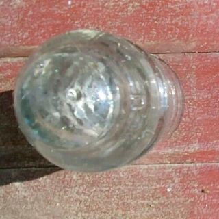 - W.  E.  MFG.  CO.  PATENT DEC 19 1871 W.  U.  Old Telegraph Glass Insulator 8