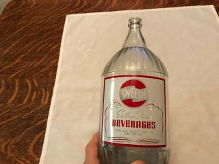 Sweetie Beverages Half Gallon 1950’s Glass Soda Bottle,  Star Bottling
