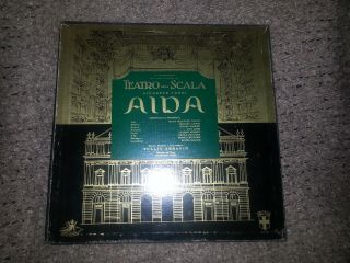 Aida Teatro Alla Scala Giuseppe Verdi Maria Callas 3 Vinly Lp Record Set - Ex