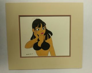 Ralph Bakshi Hey Good Lookin Animation Cel Production Art Of Sexy Roz W/