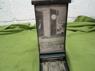 EXHIBIT SUPPLY COS.  CARDS 1 PENNY ARCADE VENDING MACHINE WITH CARDS CIRCA 1920 ' S 3