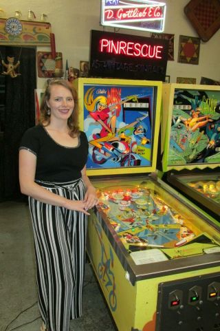 Pinballgirl is back RAREST PINBALL MACHINE that you never heard of as always 99c 12