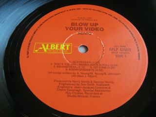 AC/DC - BLOW UP YOUR VIDEO LP - 1988 FIRST AUSTRALIAN PRESS - ALBERT 4