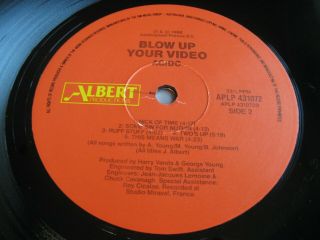 AC/DC - BLOW UP YOUR VIDEO LP - 1988 FIRST AUSTRALIAN PRESS - ALBERT 5