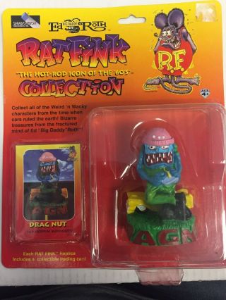 Drag Nut Rat Fink Paint Monster Figure Chevy Figure Ed Big Daddy Roth Shadowbox