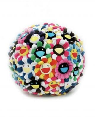 Takashi Murakami Limited Edition Plush Flower Ball Sculpture