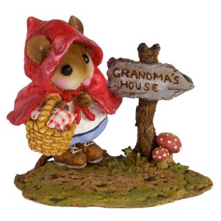 Wee Forest Folk Reluctant Red,  Wff M - 582,  Little Red Riding Hood Mouse