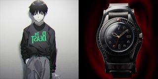 Evangelion Vague Watches Shinji Ikari Model Radio Eva 10th Blk Sub Limited Japan