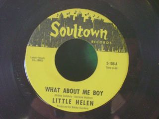 Mint/m - Orig Northern Soul 45 Little Helen What About Me Boy/more And More Soult
