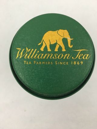 Green Gold Elephant Williamson & Magor Tea Tin Vtg (Empty) 5