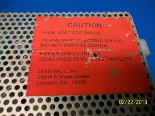 Skee Ball Model H Power Supply & CPU Unit LH6 6