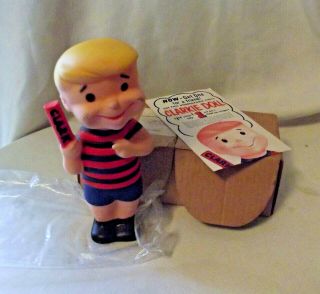 Vintage Clark Bar Kid Advertisement Vinyl 9 " Figure/doll W/ Box