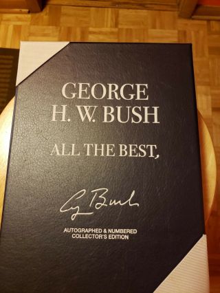 Signed George H.  W.  Bush All The Best Limited To 1,  000 Collector 